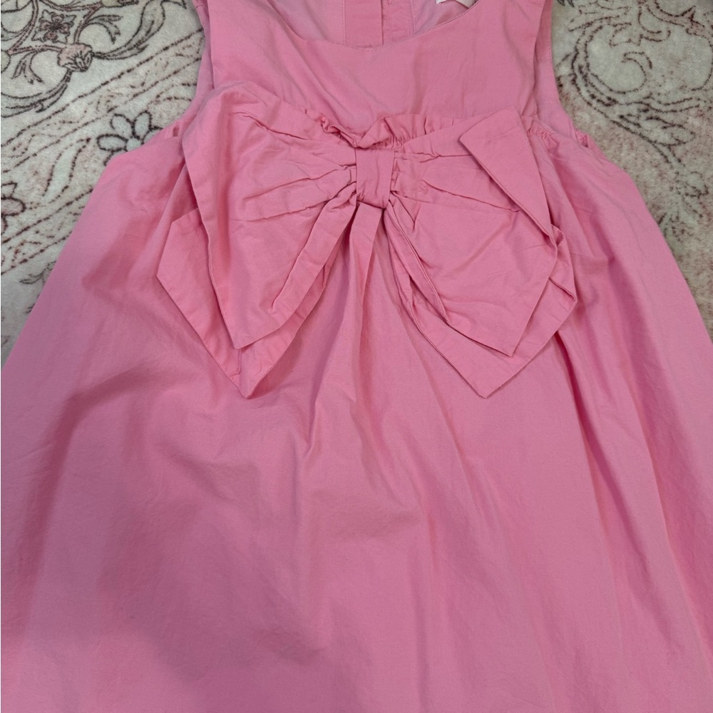 Zara Pink Formal Kids Dress with Elegant Bow